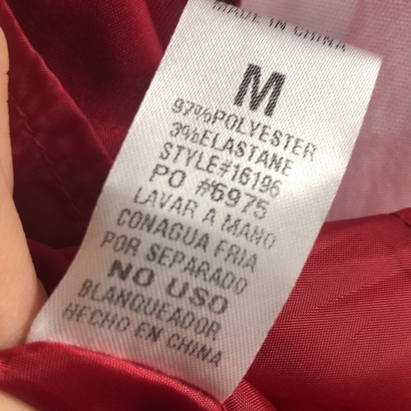 Red sheer Pin up style tulle polyester skirt good condition med - Picture 12 of 15